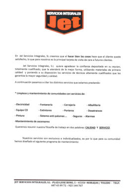 JET SERVICIOS INTEGRALES